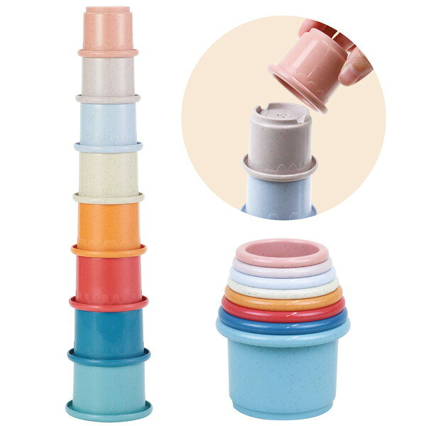 つみつみコップ ナチュラルつかんで・重ねて・学べる！ナチュラルカラーのつみつみコップ！商品説明ナチュラルなペールトーンカラーがやさしい印象の、つみつみコップセットです。重ねたり倒したり、ひっくり返して底面のかわいい動物イラストを見つけたりと、さまざまな遊び方が楽しめます。つかむ・重ねる・倒すといった基本動作を繰り返すことで手先の器用さや集中力を育て、大きさの違いや順番を考えながら遊ぶことで数量感覚や比較する力を自然に身につけられます軽量で持ちやすく、水洗い可能なので水遊びや砂遊びにも活躍。重ねてコンパクトに収納でき、お片付けの習慣づけにもつながる、成長を応援する定番知育玩具です。遊びながら好奇心や観察力を育む、やさしいデザインの知育スタッキングカップです。【対象年齢】1歳以上検索キーワードつみつみコップ　動物　アニマル　シャワーカップ　ナチュラルカラー　くすみカラー　水遊び　プール　お風呂　コップ　コンパクト収納　ギフト　プレゼント　景品　お家遊び　室内遊び　お外遊び　お風呂遊び　水遊び　幼稚園　保育園　幼児　小学生　子供　おもちゃ　玩具　景品　イベント　プレゼント　ディレクトリID553761注意保護者の目の届くところで遊ばせてください。対象年齢未満のお子さまには絶対に与えないでください。商品サイズ収納時：約φ80×92mm、組立時：約φ80×370mmセット内容コップパーツ×81個重量（g）134材質PP1個梱包形態ネット入り1個梱包サイズ横（mm）80品番22030JANコード4521718220307■ ご注意 ■・ ご注文のタイミングにより、納期がかかる、又は完売などの場合もございます。・ 商品の情報/詳細、画像について保証は致しかねます。・ 画像はイメージです。商品以外が含まれる、又は商品と異なる場合があります。・ 必ずメーカーホームページなど合わせてご確認ください。・ ご注文確定後のキャンセル・返品・交換は出来かねます。・ 北海道、沖縄、その他離島は配送致しかねます。不具合対応、交換対応のお問い合わせは、下記専用の窓口へご連絡をお願いします。アーテック　電話：072-990-5656　（平日9-18時・土曜9-15時：日曜と祝日はお休みです）