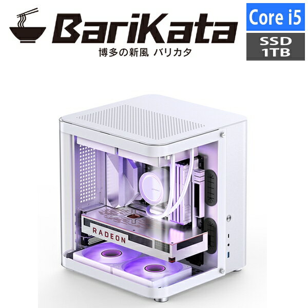 ゲーミングPC Corei5-14400/メモリ:32GB（16GBx2） ARGB/SSD:NVMe M.2 1TB/750W Barikata Harigane-428040 BTOパソコン ゲーミングデスクトップパソコン 新品 7777-Harigane428040-0105