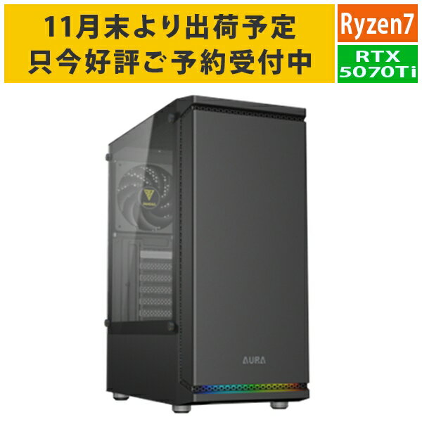【RTX5070Ti】【11月末より出荷予定】ゲーミングPC Ryzen7 9700X/メモリ:16GB/SSD:1TB Gen4/750W/GeForce RTX5070Ti 16GB Barikata Katamen-446213 BTOパソコン ゲーミングデスクトップパソコン 新品 7777-Katamen446213-soku