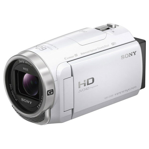 【ポイントアップで5月25日がおトク★店内全品対象】ビデオカメラ ソニー / SONY HDR-CX680 (W) [ホワイト] 【キャンセル不可・北海道沖縄離島配送不可】 0057-4548736055612-ds 4548736055612-ds