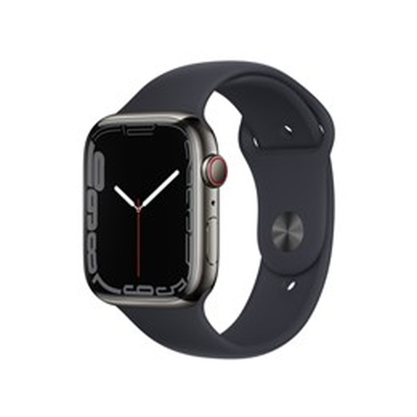 ウェアラブル端末・スマートウォッチ アップル / APPLE Apple Watch Series 7 GPS+Cellularモデル 45mm MNAX3J/A [グラファイトステンレススチールケース/ミッドナイトスポーツバンド] 【キャンセル不可・北海道沖縄離島配送不可】 0057-4549995331271-ds