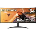 周辺機器 LG ゲーミング モニター UltraGear 34WP60C-B 34インチ/21:9 曲面 ウルトラワイド 【キャンセル不可・北海道沖縄離島配送不可】 0057-4989027020191-ds