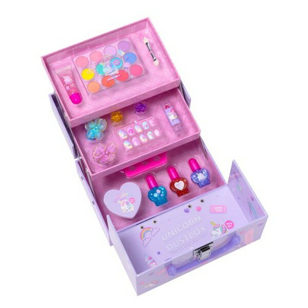 バニティメイクボックス ユニコーン おもちゃ こども 子供 女の子 メイク セット -お取り寄せ-【キャンセル不可・北海道沖縄離島配送不可】 0389-4589581114574-ds