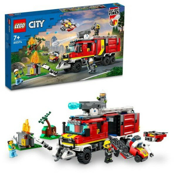 LEGO レゴ シティ 消防指令トラック 60374 おもちゃ こども 子供 レゴ ブロック 7歳 -お取り寄せ-【キャンセル不可・北海道沖縄離島配送不可】 0389-5702017416342-dsのサムネイル