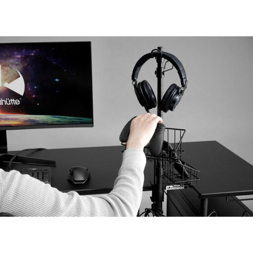 Bauhutte バウヒュッテ ヘッドセットタワー ブラック BHP-S200 【代引・日時指定・キャンセル不可・北海道沖縄離島配送不可】 -メーカー直送- 4580742233219-ds