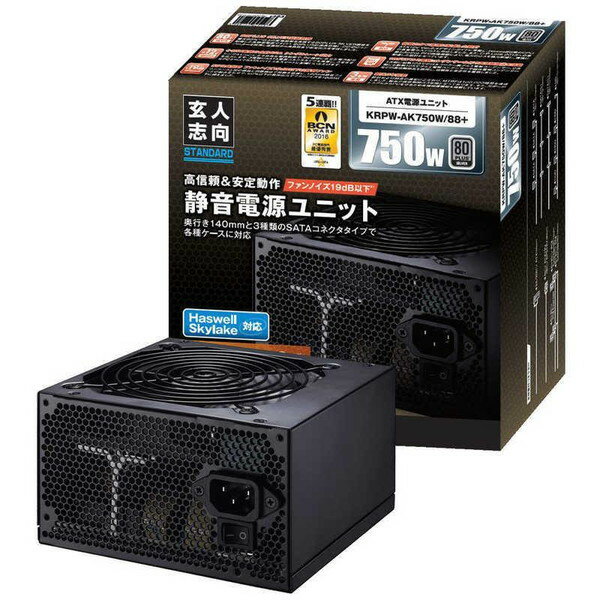 ͻָ KRPW-AK750W/88+ PCŸ ATX 750W 80PLUS Silverڥ󥻥Բġ̳ƻΥԲġ ...