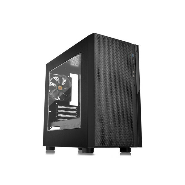 【最大2,000円OFFクーポン★6月1日★店内全品対象】Thermaltake Versa H18 -Window- マイクロタワーPCケース CA-1J4-00S1WN-00【キャンセル不可・北海道沖縄離島配送不可】-お取り寄せ品- 4711246871281-ds