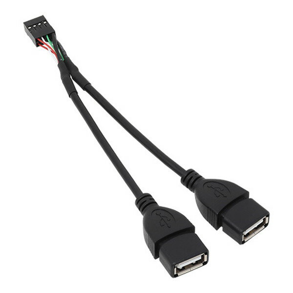 AINEX アイネックス USBヘッダ変換2×4メス－Aメス×2 USB023 【キャンセル不可・北海道沖縄離島配送不可】-お取り寄せ- 4562412843522-ds