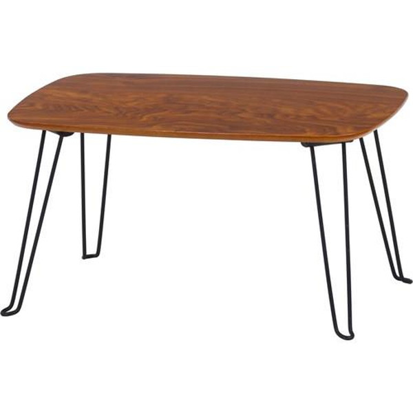 不二貿易 折レ脚ローテーブル トロン 6040MBR HH-6040MBR 商品コード10494 【代引・日時指定・キャンセル不可・北海道沖縄離島配送不可】 -お取リ寄せ- 4953980104946-ds