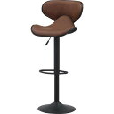 不二貿易 カウンターチェアシェル ビンテージBR 3041-3 PU427 商品コード15394 【代引・日時指定・キャンセル不可・北海道沖縄離島配送不可】 -お取リ寄せ- 4953980153944-ds