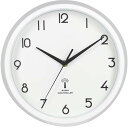 不二貿易 電波掛時計 カペラ Φ27cm WH(27268) EG8819P-RC 商品コード99275 【代引・日時指定・キャンセル不可・北海道沖縄離島配送不可】 -お取リ寄せ- 4953980272683-ds