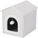 不二貿易 ペットハウス 三角屋根 SサイズWH RU0328-1 商品コード53714 【代引・日時指定・キャンセル不可・北海道沖縄離島配送不可】 -お取リ寄せ- 4953980537140-ds
