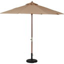 不二貿易 木製パラソル 270cm アイボリー 270IV 270IV 商品コード60154 【代引・日時指定・キャンセル不可・北海道沖縄離島配送不可】 -お取リ寄せ- 4953980601544-ds