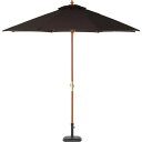 不二貿易 木製パラソル 270cm ブラウン 270BR 270BR 商品コード60164 【代引・日時指定・キャンセル不可・北海道沖縄離島配送不可】 -お取リ寄せ- 4953980601643-ds