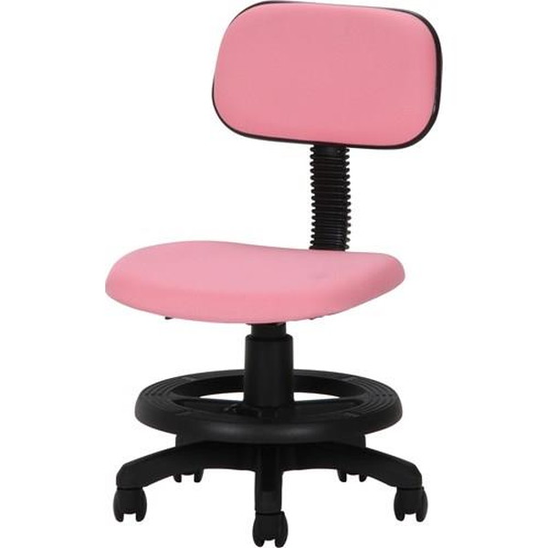 不二貿易 学童チェアー ブラック/ピンク FB-004A 商品コード82690 【代引・日時指定・キ
