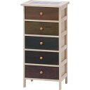不二貿易 桐製 マルチカラフル5段ボックス シンクエ 2 COLOR HF05-004 商品コード39625 【代引・日時指定・キャンセル不可・北海道沖縄離島配送不可】 -お取リ寄せ- 4953980953926-ds