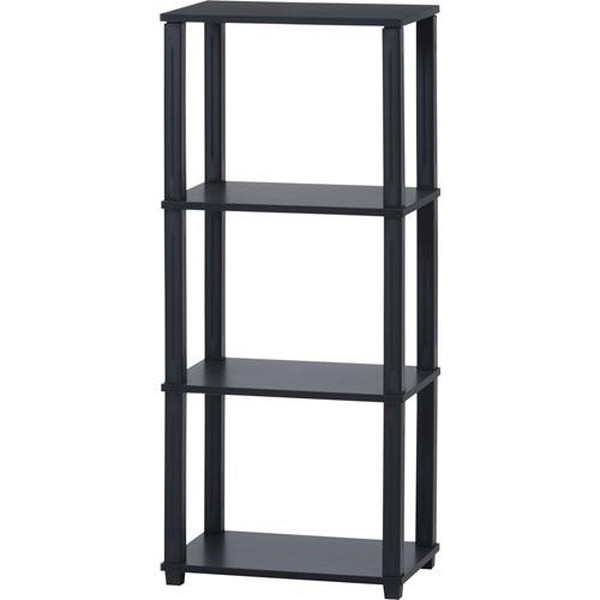 不二貿易 フィット 4段ラック BR×BK 9014 商品コード99775 【代引・日時指定・キャンセル不可・北海道沖縄離島配送不可】 -お取リ寄せ- 4953980997753-ds