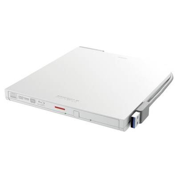 BUFFALO バッファロー USB3.2(Gen1) ポータブルDVD 書込ソフト添付 ホワイト 【キャンセル不可・北海道沖縄離島配送不可】-お取り寄せ- 4981254062432-ds