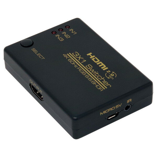 樂天商城 - AINEX アイネックス MSW-03A HDMI切替器 3入力→1出力 セレクター 最大4K (3840×2160)/60Hz対応 パソコン PC【キャンセル不可・北海道沖縄離島配送不可】 -お取り寄せ- 4562412839983-ds