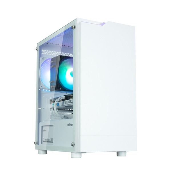 WiNDy - ZALMAN T4 PLUS White ホワイト ミニタワー PCケース microATX対応 Mini-ITX対応 【キャンセル不可・北海道沖縄離島配送不可】 -お取り寄せ- 8800263650262-ds