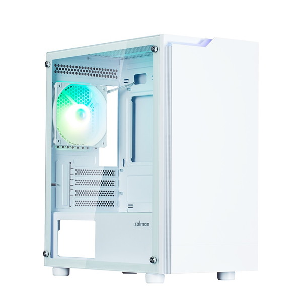 パソコンパーツのアプライドのZALMAN T4 PLUS White ホワイト ミニタワー PCケース microATX対応 Mini-ITX対応 【キャンセル不可・北海道沖縄離島配送不可】 -お取り寄せ- 8800263650262-ds｜アングル2