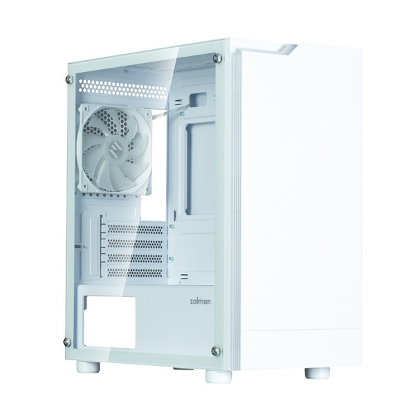 パソコンパーツのアプライドのZALMAN T4 PLUS White ホワイト ミニタワー PCケース microATX対応 Mini-ITX対応 【キャンセル不可・北海道沖縄離島配送不可】 -お取り寄せ- 8800263650262-ds｜アングル3