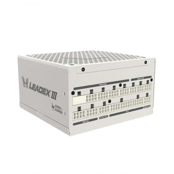 SuperFlower ATX電源 Leadex III Gold 850W ATX3.1 WT / SF-850F14GE WT / ホワイト フルモジュラー電源 PC電源 電源ユニット 80PLUS GOLD認証 CYBENETICS GOLD認証【キャンセル不可・北海道沖縄離島配送不可】 4571388281351-ds