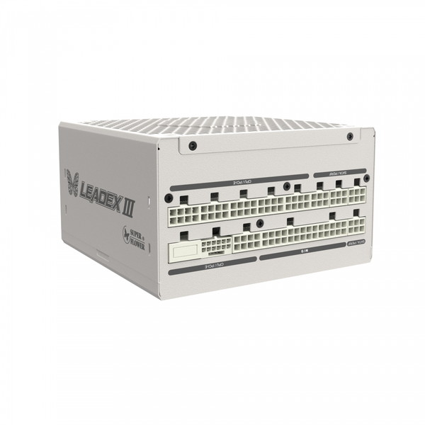 SuperFlower ATX電源 Leadex III Gold 1000W ATX3.1 WT / SF-1000F14GE WT / ホワイト フルモジュラー電源 PC電源 電源ユニット 80PLUS GOLD認証 PLATINUM認証【キャンセル不可・北海道沖縄離島配送不可】 4571388281368-ds