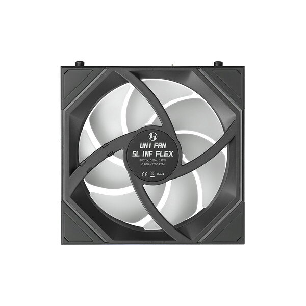 Lian Li ケースファン 12SLIN1F3B (UNI FAN SL INF FLEX 120 Black (3pc)) インフ...