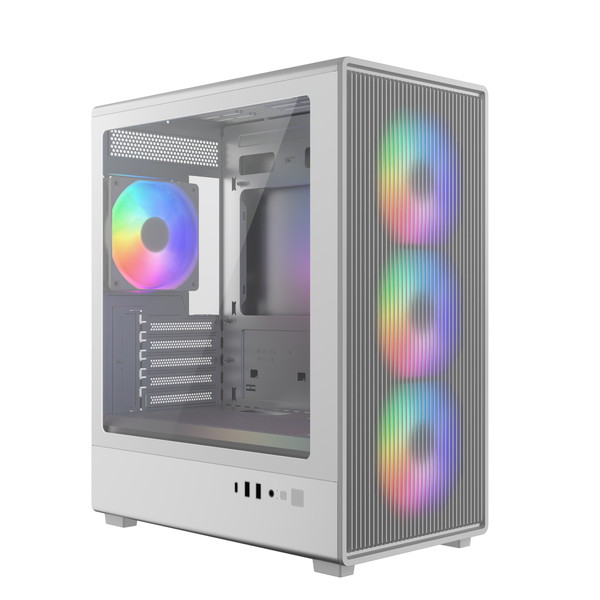 CoolerMaster PCケース ミドルタワー ホワイト E350-WGNN-S00（Elite 350 White）Micro-ATX対応 コンパクト設計 【キャンセル不可・北海道沖縄離島配送不可】 4719512165553-ds