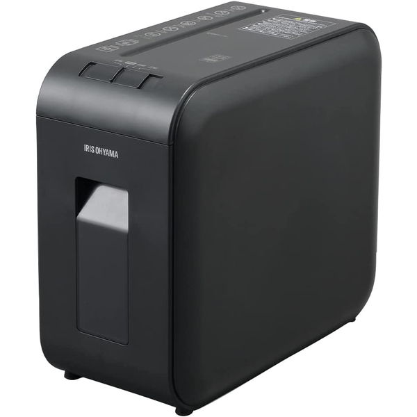 アイリスオーヤマ ※パーソナルシュレッダー マイクロクロスカット P4HS75M-B ブラック 0501-4967576634427-ds 【代引・日時指定・キャンセル不可】 -お取り寄せ品-