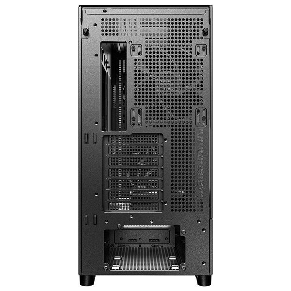 Antec ミドルタワーPCケース FLUX SE ブラック 木材 強化ガラスパネル 吸音シート搭載 120mmファン 5基標準搭載 裏配線マザーボード対応 【キャンセル不可・北海道沖縄離島配送不可】 0761345101776-ds - Image 2