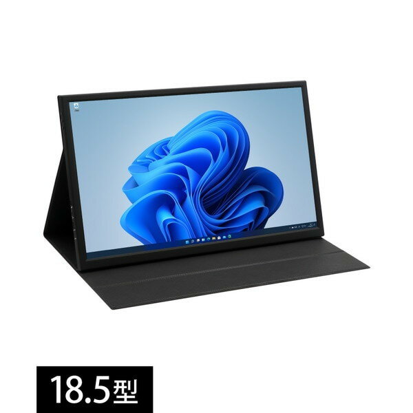 ITPROTECH モバイル液晶マルチモニター LCD18HCR-IPS ブラック USB-C接続 PCモニター 18.5型 /1920×1080/IPSパネル 4580438146687