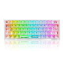 REDRAGON スケルトン・コンパクトキーボード(61キー) K617CT-RGBTI (クリアモデル) 4580438146854