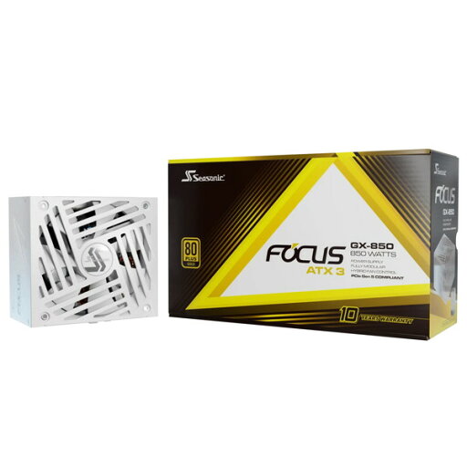 Seasonic PC電源 FOCUS GX-850 ATX3 (V4) - White SRP-FGX851-A5A32SF-WH 850W 80PLUS GOLD認証 ATX/EPS対応 ホワイト 【キャンセル不可・北海道沖縄離島配送不可】 4711173878568-ds Seasonic PC電源 FOCUS GX-850 ATX3 (V4) - White SRP-FGX851-A5A32SF-WH 850W 80PLUS GOLD認証 ATX/EPS対応 ホワイト 【キャンセル不可・北海道沖縄離島配送不可】 4711173878568-ds