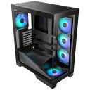 Okinos PCケース Aqua 9 ARGB ARGBファン5基標準搭載 裏配線マザーボード対応 脱着式ダストフィルター ATX/Micro-ATX/ITX対応 ピラーレス ミドルタワー 【キャンセル不可・北海道沖縄離島配送不可】 4897121941314-ds(2)