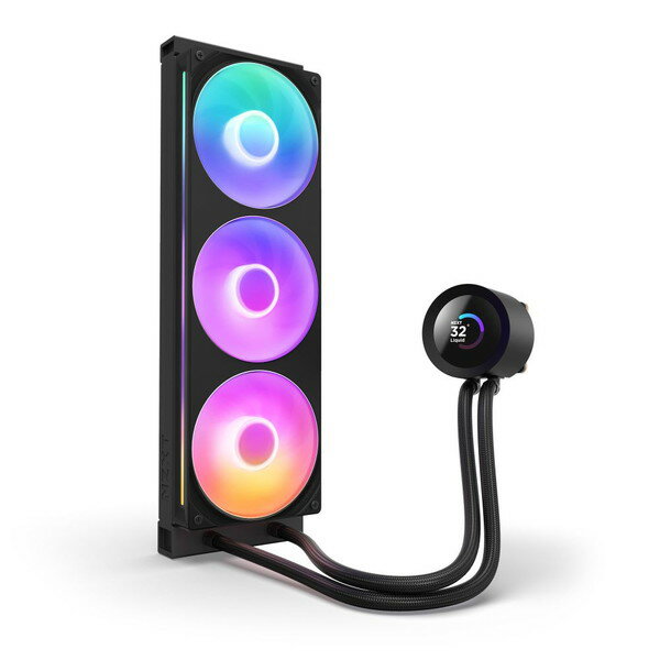NZXT 水冷CPUクーラー Kraken 360 PLUS RGB ブラック RL-KR360-B2 1.54インチ液晶ディスプレイ搭載 LGA1851対応 RGB発光 【キャンセル不可・北海道沖縄離島配送不可】 -お取り寄せ- 4943508304996-ds - Image 2