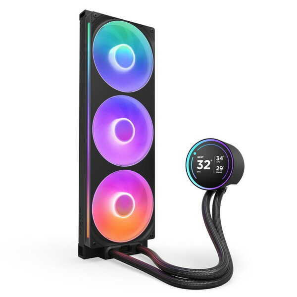 NZXT 水冷CPUクーラー KRAKEN ELITE 420 RGB（2024) ブラック RL-KR42E-B2 2.72インチ液晶ディスプレイ搭載 LGA1851対応 RGB発光 【キャンセル不可・北海道沖縄離島配送不可】 -お取り寄せ- 4943508305023-ds - Image 2