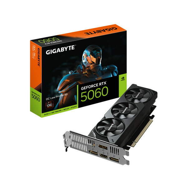 GIGABYTE グラフィックボード GeForce RTX 5060 OC Low Profile 8G ロープロファイルモデル RTX5060搭載 PCI Express 5.0 メモリ:GDDR7/8GB GV-N5060OC-8GL 【交換・返品特別条件あり】 4988755073011