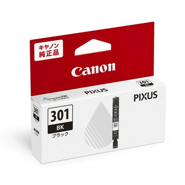 CANON インクタンク BCI-301BK [ブラック] 対象機種：PIXUS TS7530 純正インク キヤノン 【キャンセル不可・北海道沖縄離島配送不可】 -お取り寄せ- 4549292185331-ds