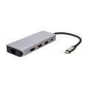 OWLTECH 5 in 1 USB Type-C マルチポートアダプタ OWL-DSU31A2HLC-SV USB 10Gbps、HDMI/LAN/Type-A×2/PD対応Type-C オウルテック 【キャンセル不可・北海道沖縄離島配送不可】 -お取り寄せ- 4942322039923-ds(2)