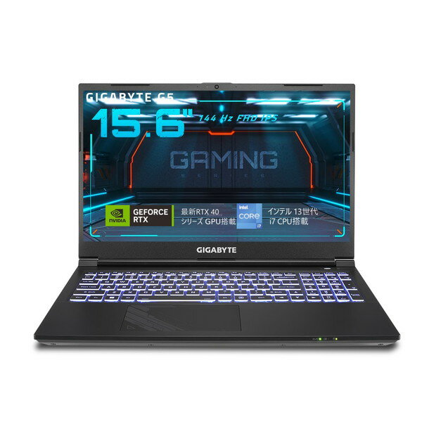 ゲーミングノートパソコン GIGABYTE ギガバイト G5 KF5-H3JP353SH 15.6型 Core i7-13620H GeForce RTX 4060 Laptop GPU メモリ:16GB SSD:512GB Windows11 Home フルHD ノートPC -ds