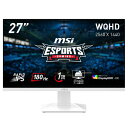 美しくおしゃれなデザインが人気の高精細ホワイトゲーミングモニター MSI MAG 274QRFW 27インチ WQHD(2560×1440) 180Hz 1ms(GTG) RAPID IPSパネル 輝度400 AIビジョン DisplayHDR 400 ピボット ディスプレイ 4526541051470-ds
