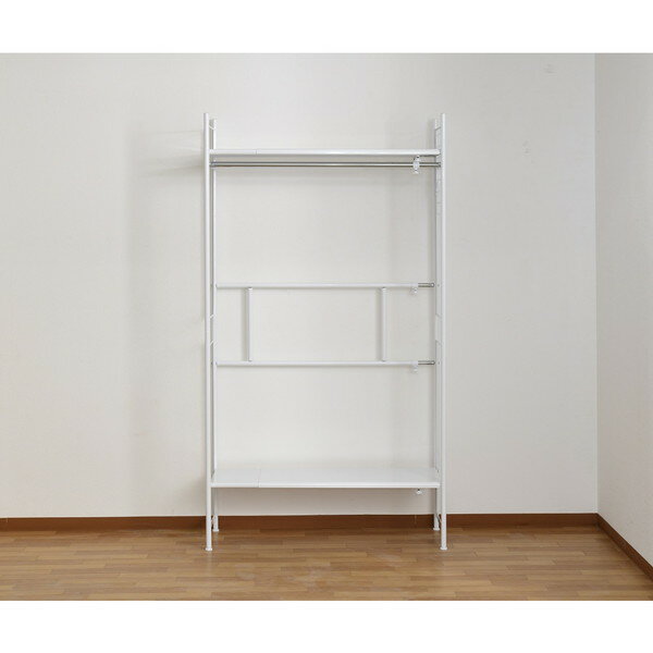 超頑丈フレキシブルラック スーパーワイド SF-701SW(WH) ホワイト 白 壁面収納 ハンガーラック 頑丈 -お取り寄せ品-【代引・日時指定・北海道沖縄離島配送不可】 4562441971470-ds エスエイ企画 0176-4562441971470-ds