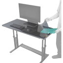 Bauhutte バウヒュッテ 挟める デスクマット BDM-1000-BK ブラック 黒 2層シート 98.5cm × 58.5cm 【代引・日時指定・キャンセル不可・北海道沖縄離島配送不可】 -メーカー直送- 4582708765598-ds