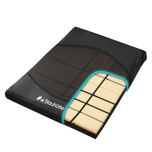 Bauhutte ゲーミング座布団 GZ-200JP-BK 国産高機能クッション採用