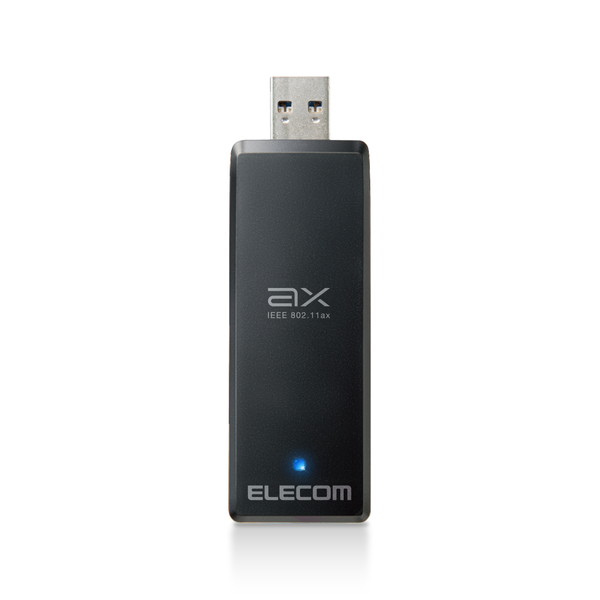 ELECOM エレコム WDC-X1201DU3-B 無線LANアダプター Wi-Fi 6(11ax)・USB3.0対応 高速【キャンセル不可・北海道沖縄離島配送不可】 -お取り寄せ品- 4549550215114-ds
