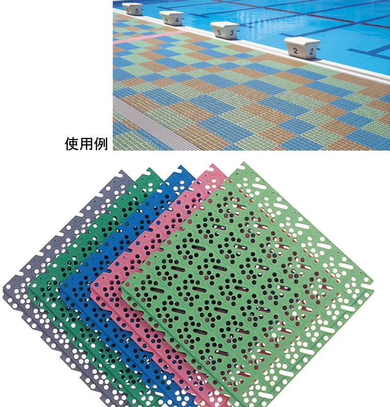 【受注生産品・キャンセル不可】エバニュー(EVERNEW) マット・プール用品 スーパーチェッカー(10枚入) EHB212 青【代引・日時指定・北海道沖縄離島配送不可】【企業・学校・施設等の配送のみ対応】【個人宅配送不可】-お取り寄せ品-