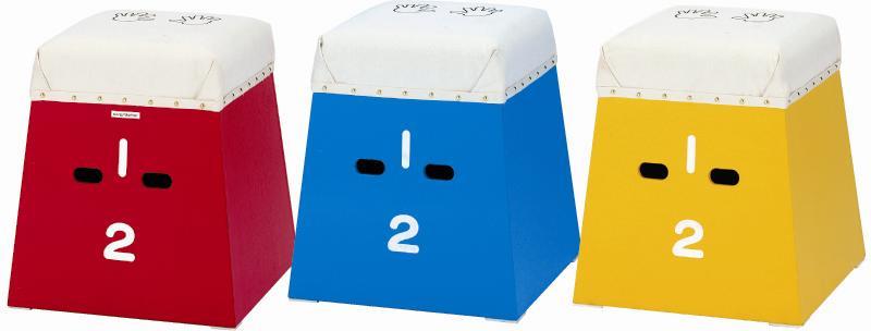 【受注生産品・キャンセル不可】エバニュー(EVERNEW) 跳び箱 カラーとび箱 EKF317 青【代引・日時指定・北海道沖縄離島配送不可】-お取り寄せ品-