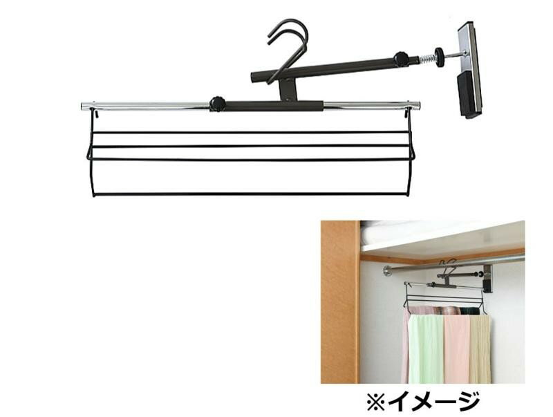 収納アップスライドハンガーSS ブラウン SC-103SS -お取り寄せ品-【代引・日時指定・北海道沖縄離島配送不可】 エスエイ企画 0176-4562441971180-ds